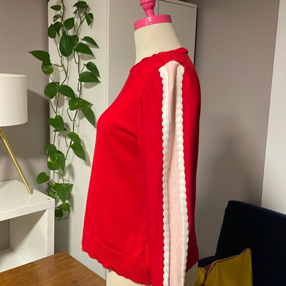 SOLD Pink and red sweater